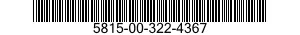 5815-00-322-4367  5815003224367 003224367