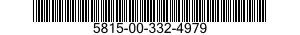 5815-00-332-4979  5815003324979 003324979