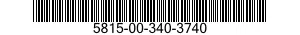 5815-00-340-3740 LEVER 5815003403740 003403740