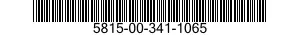 5815-00-341-1065  5815003411065 003411065