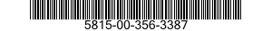 5815-00-356-3387 TELETYPEWRITER SUBASSEMBLY 5815003563387 003563387