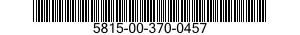 5815-00-370-0457 KEYTOP,KEYBOARD 5815003700457 003700457