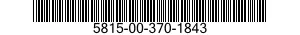 5815-00-370-1843  5815003701843 003701843