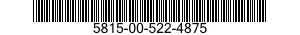 5815-00-522-4875  5815005224875 005224875