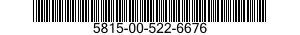 5815-00-522-6676  5815005226676 005226676