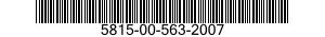 5815-00-563-2007  5815005632007 005632007