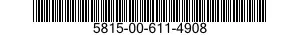 5815-00-611-4908  5815006114908 006114908
