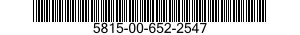 5815-00-652-2547 LEVER 5815006522547 006522547