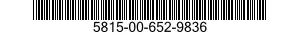 5815-00-652-9836 MOUNTING BLOCK 5815006529836 006529836