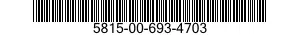 5815-00-693-4703 BAR 5815006934703 006934703