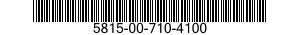 5815-00-710-4100  5815007104100 007104100