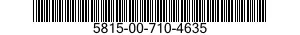 5815-00-710-4635  5815007104635 007104635