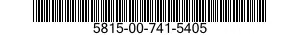 5815-00-741-5405 TELETYPEWRITER SUBASSEMBLY 5815007415405 007415405