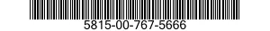 5815-00-767-5666  5815007675666 007675666