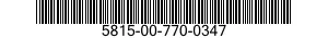 5815-00-770-0347  5815007700347 007700347