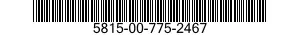 5815-00-775-2467  5815007752467 007752467