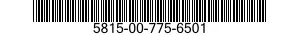 5815-00-775-6501 TELETYPEWRITER SUBASSEMBLY 5815007756501 007756501