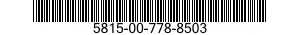 5815-00-778-8503  5815007788503 007788503