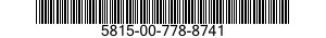 5815-00-778-8741  5815007788741 007788741