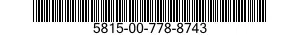 5815-00-778-8743  5815007788743 007788743