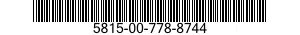 5815-00-778-8744  5815007788744 007788744