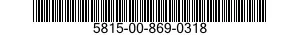 5815-00-869-0318  5815008690318 008690318