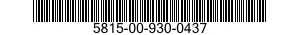5815-00-930-0437 TELETYPEWRITER SUBASSEMBLY 5815009300437 009300437
