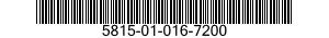 5815-01-016-7200  5815010167200 010167200
