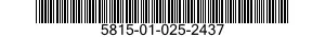5815-01-025-2437  5815010252437 010252437