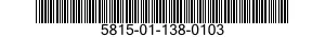 5815-01-138-0103 LATCH SPRING 5815011380103 011380103