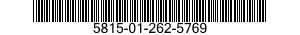 5815-01-262-5769 FACSIMILE SET 5815012625769 012625769