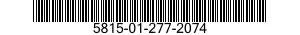 5815-01-277-2074 FACSIMILE SET 5815012772074 012772074