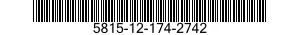 5815-12-174-2742 TABLE,TELETYPEWRITER 5815121742742 121742742