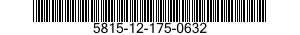 5815-12-175-0632 TYPING ELEMENT 5815121750632 121750632