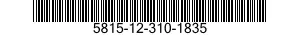 5815-12-310-1835 TYPING ELEMENT 5815123101835 123101835