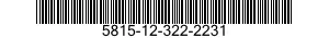 5815-12-322-2231 TYPING ELEMENT 5815123222231 123222231