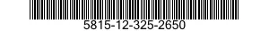 5815-12-325-2650 BAR,CONNECTING,TELETYPEWRITER 5815123252650 123252650