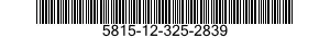 5815-12-325-2839 BAR,CONNECTING,TELETYPEWRITER 5815123252839 123252839