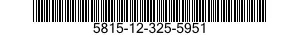 5815-12-325-5951 TYPING ELEMENT 5815123255951 123255951