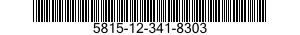 5815-12-341-8303 FACSIMILE SET 5815123418303 123418303