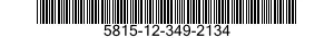 5815-12-349-2134 FACSIMILE SET 5815123492134 123492134