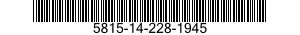 5815-14-228-1945  5815142281945 142281945