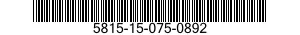 5815-15-075-0892 GIRAMACCHINE 5815150750892 150750892