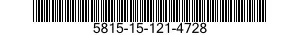 5815-15-121-4728 TABLE,TELETYPEWRITER 5815151214728 151214728