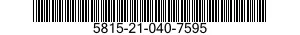 5815-21-040-7595  5815210407595 210407595