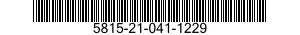 5815-21-041-1229  5815210411229 210411229