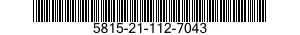 5815-21-112-7043 DISTRIBUTOR-TRANSMITTER,TELETYPEWRITER 5815211127043 211127043