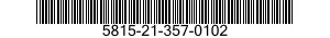 5815-21-357-0102  5815213570102 213570102