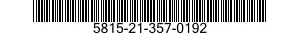 5815-21-357-0192 SCREW,MACHINE 5815213570192 213570192