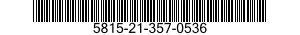 5815-21-357-0536  5815213570536 213570536
